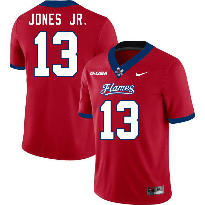 Liberty Flames #13 Victor Jones Jr. College Football Jerseys Stitched-Red